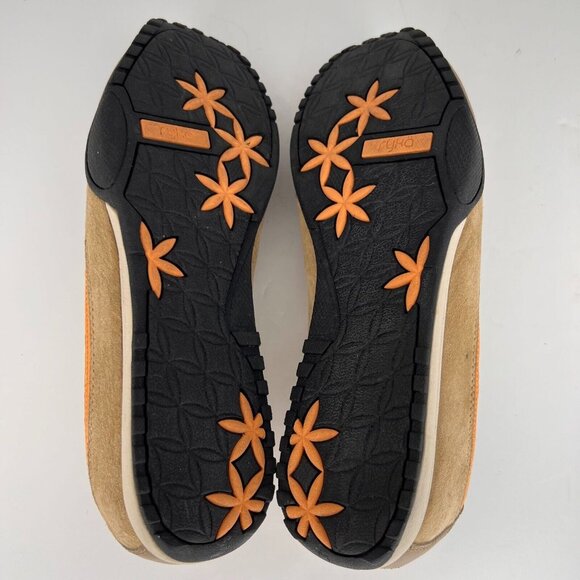 Ryka Womens K8448 Hannah Brown Suede Adjustable Strap Size 8.5 Slip On Flats - Picture 8 of 9